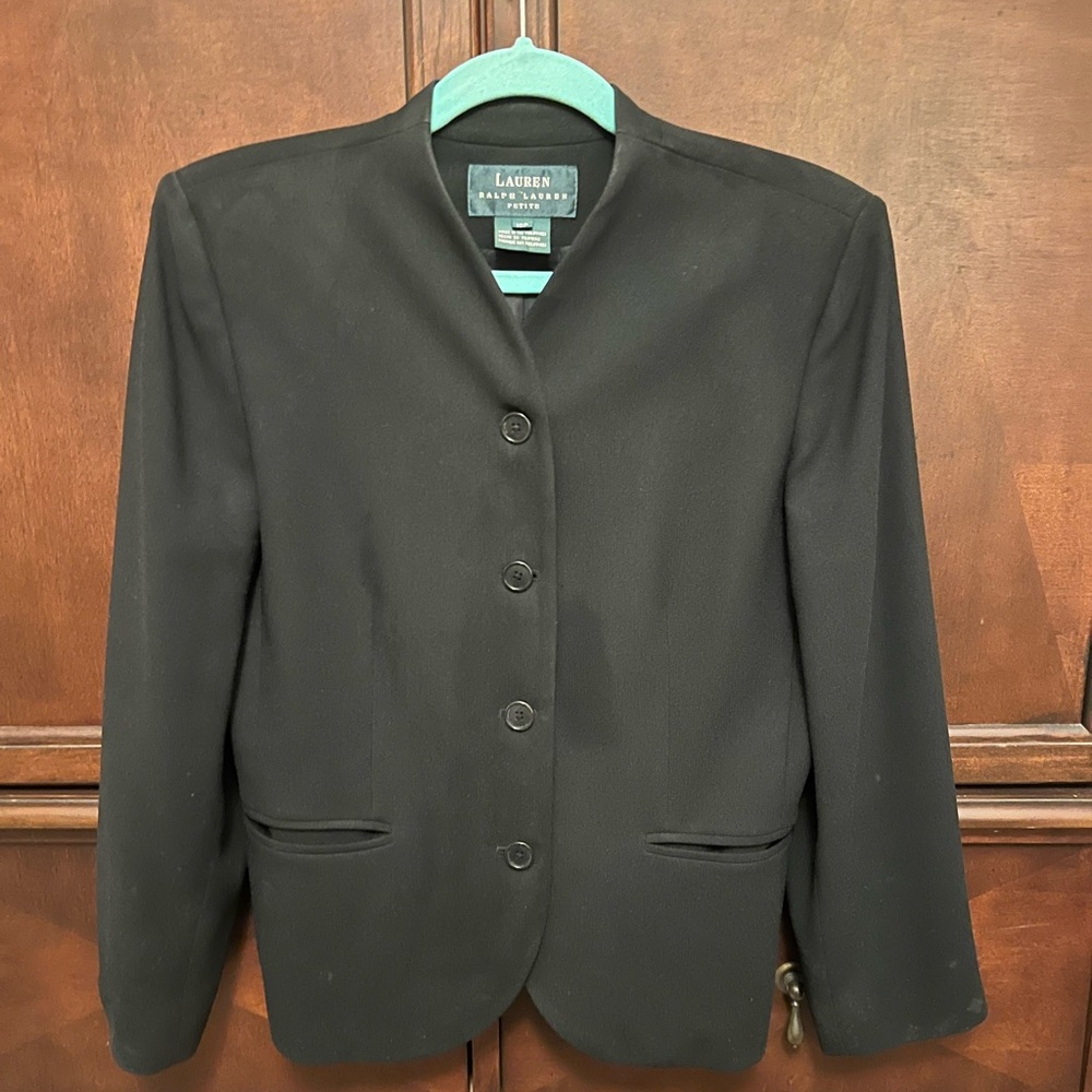 10P Lauren Ralph Lauren Black suit jacket